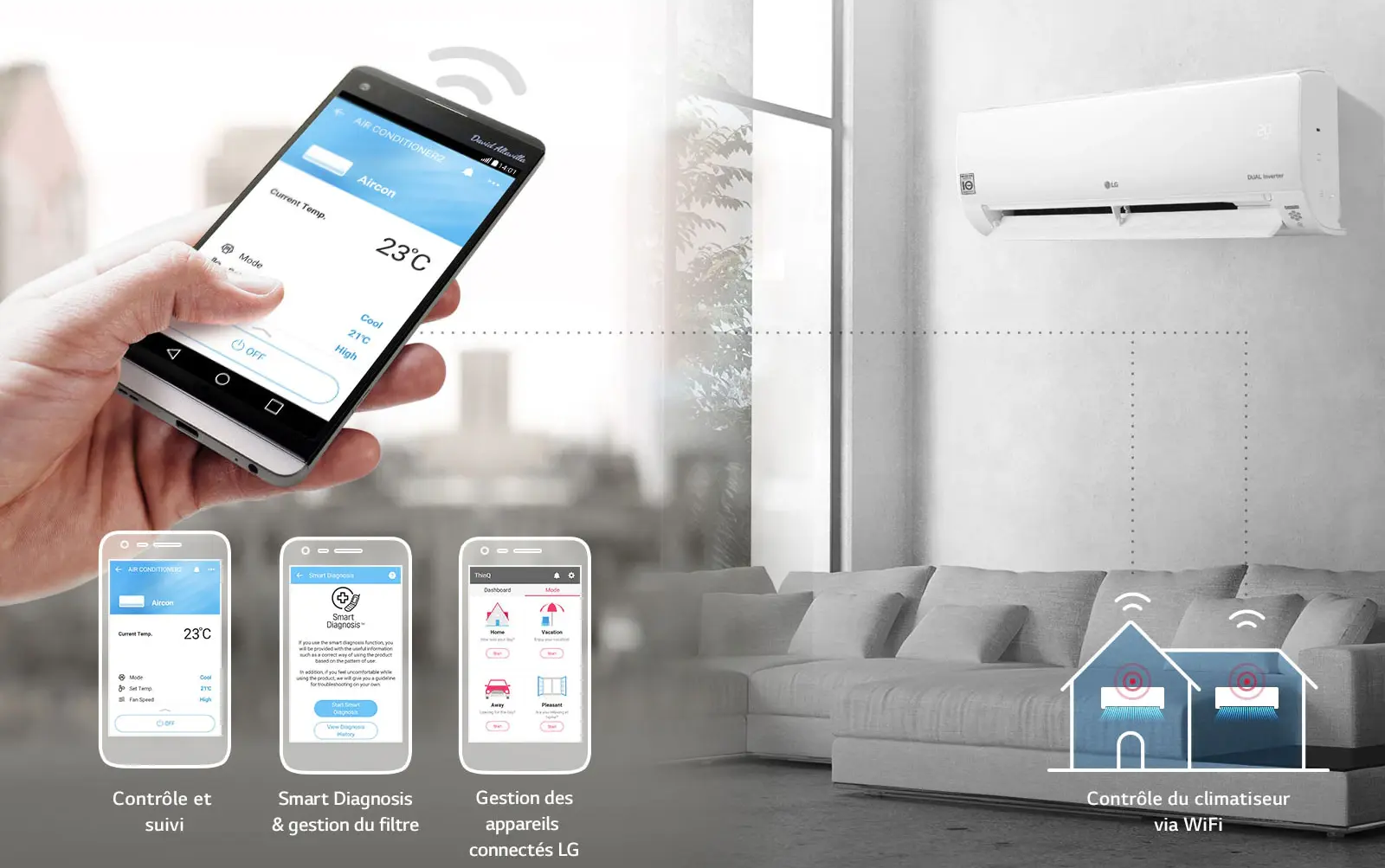 Dualcool Deluxe UVnano LG Application
